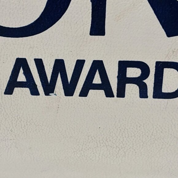 Vintage Molson Award White Leather Travel Duffel Bag - Canadian Made - Picture 11 of 14